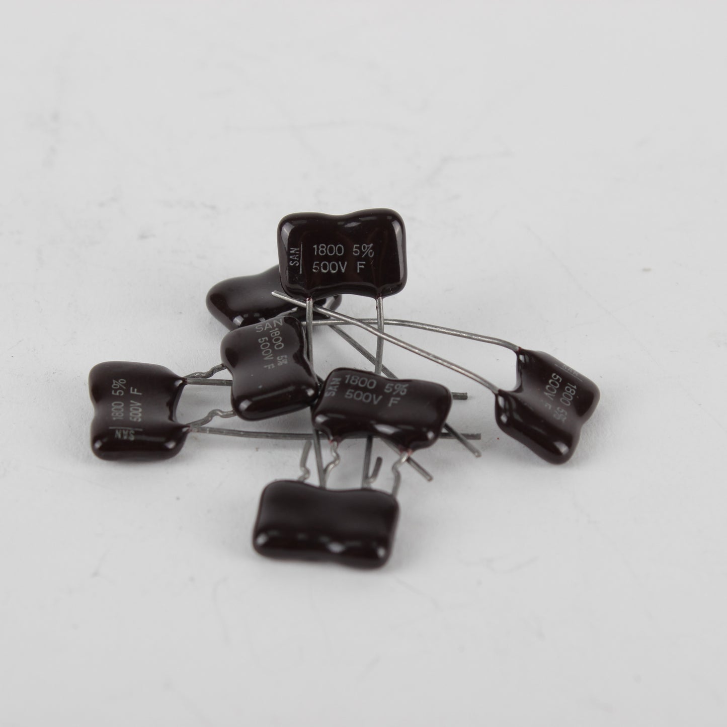 1.8 nF 500 Vdc Sangamo silver mica capacitor