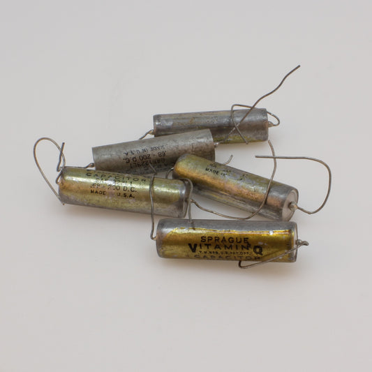 680 nF 0.68 uF 200 Vdc Sprague Vit Q Paper-in-oil capacitor