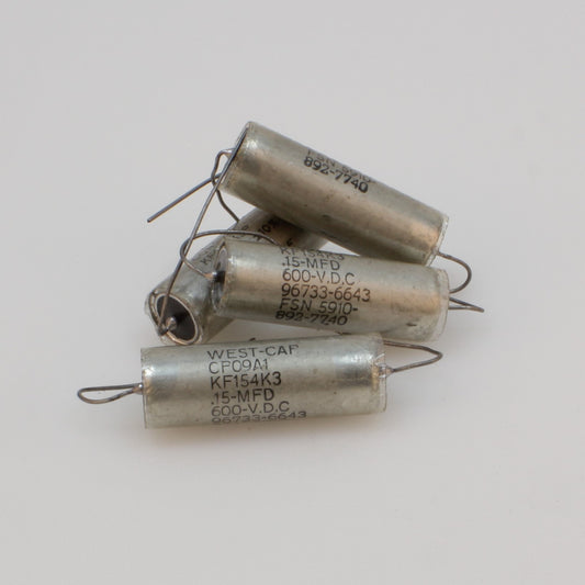 NOS 150 nF 600 Vdc West-Cap CP09A1 Paper-in-oil capacitor